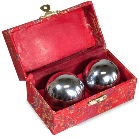 steel made in china has metal balls in box|chinese meditation balls.